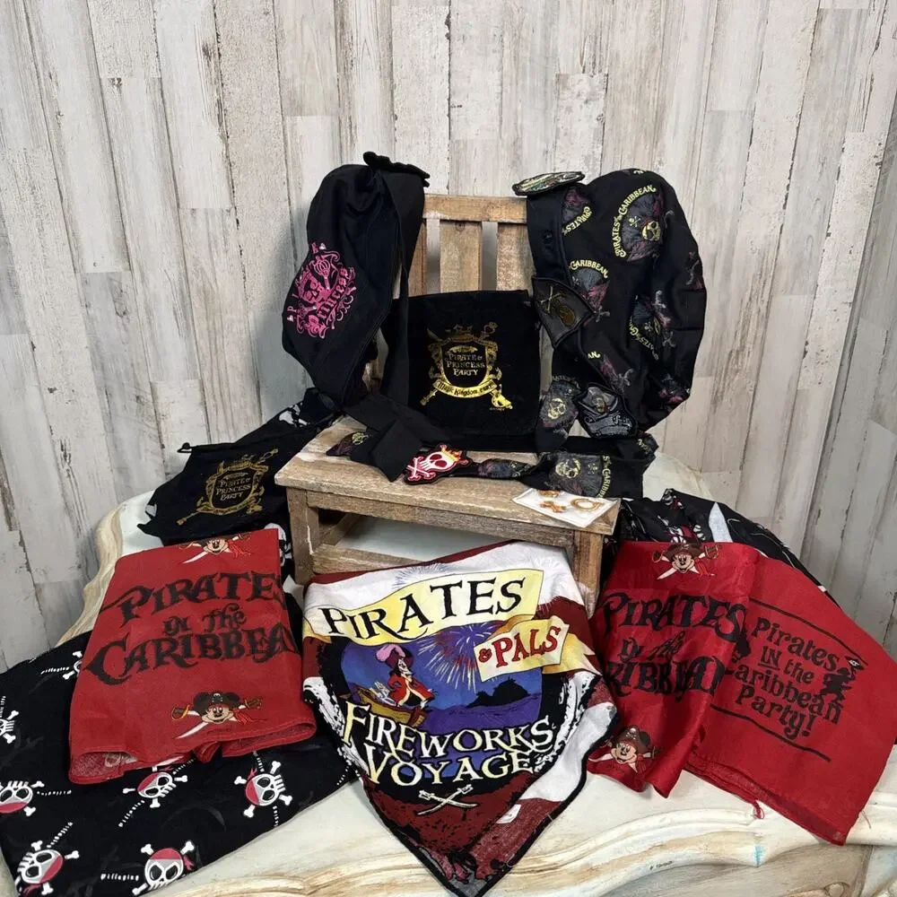 Disney Parks And DCL Pirate Night Fun Set - Make Your Own Pirate Caps And More!